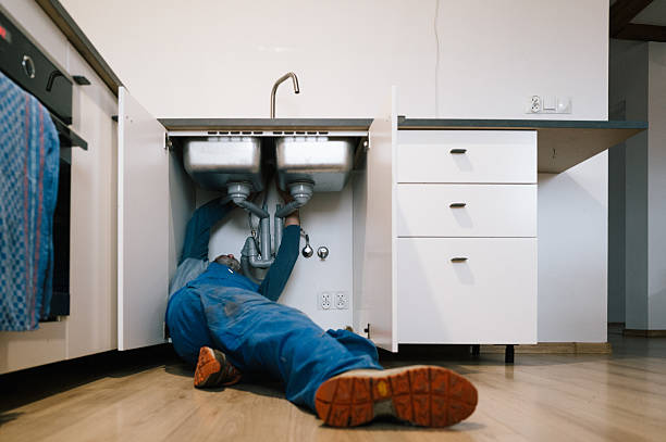 Professional Drain Cleaning technician working in Magnolia, NC